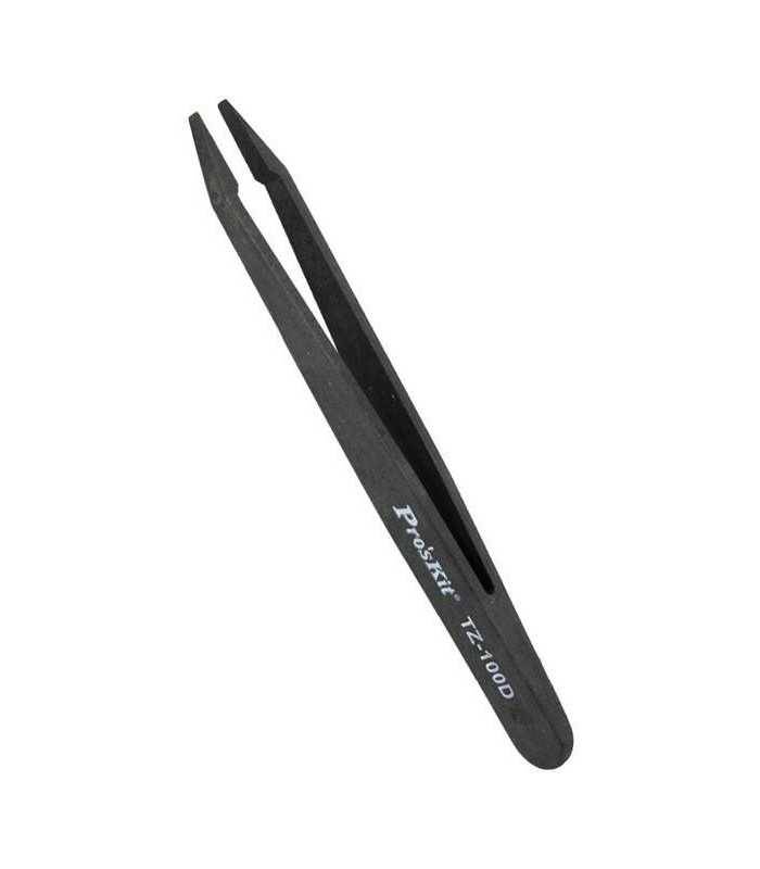 Penseta conductiva cu varful plat ProsKit