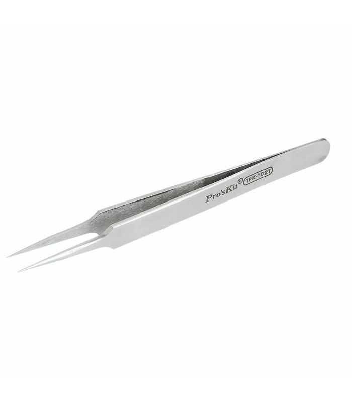 Penseta dreapta cu varf super fin 120mm Pro`sKit 1PK-102T