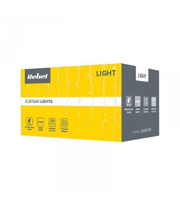 perdea led uri 330 ip44 alb cald 5m 36w rebel 4