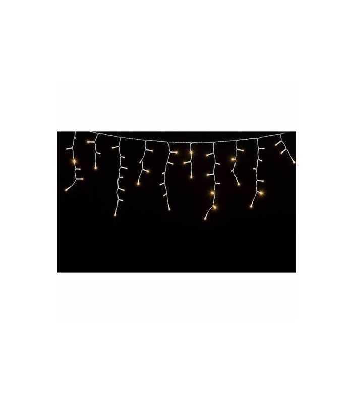 perdea luminoasa tip turturi 100 led uri albe lumina calda cablu transparent well 1