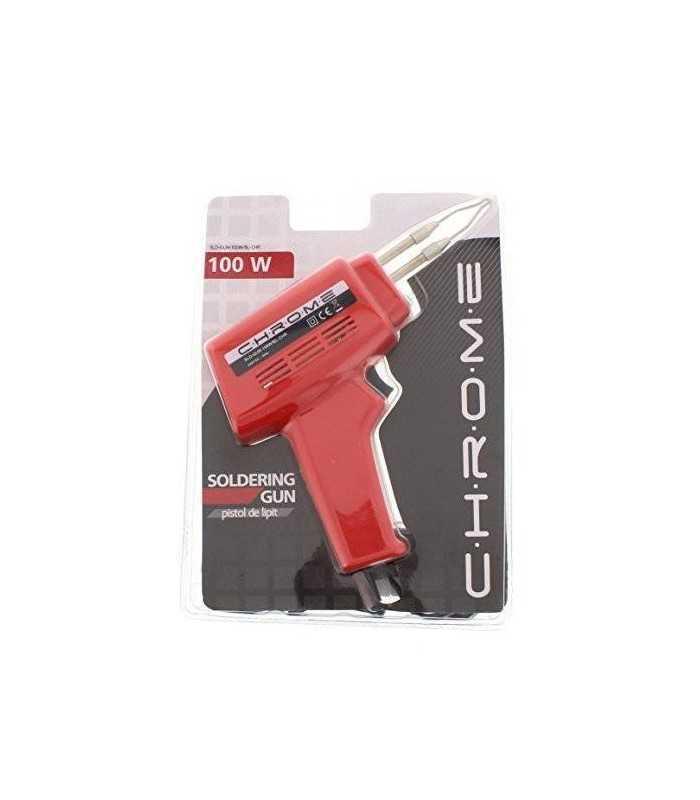Pistol de lipit 100W in blister CHROME