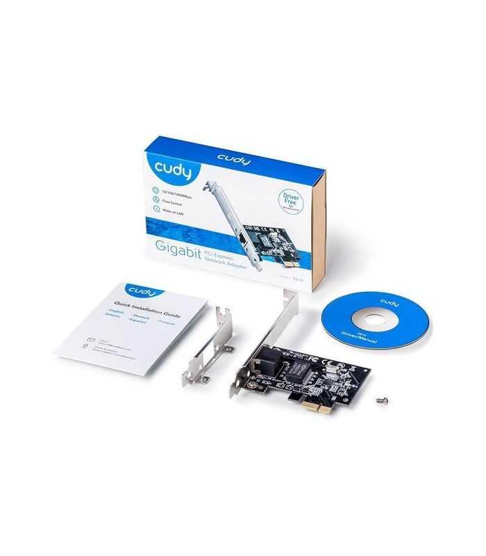 Placa De Retea Pci Express Cudy Pe10 10 100 1000mbps Gigabit