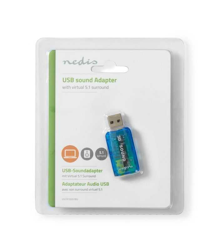 Placa de sunet 5.1 USB 2.0 Nedis