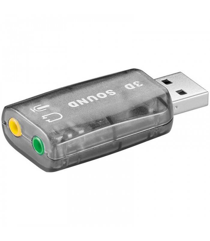 Placa de sunet Usb la 2x 3.5 mm stereo Goobay
