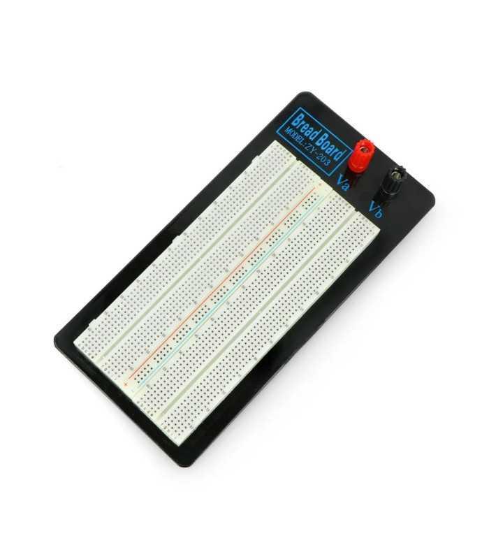 Placa De Test Breadboard 65x80 Mm 1360 Orificii Cabluri De Alimentare