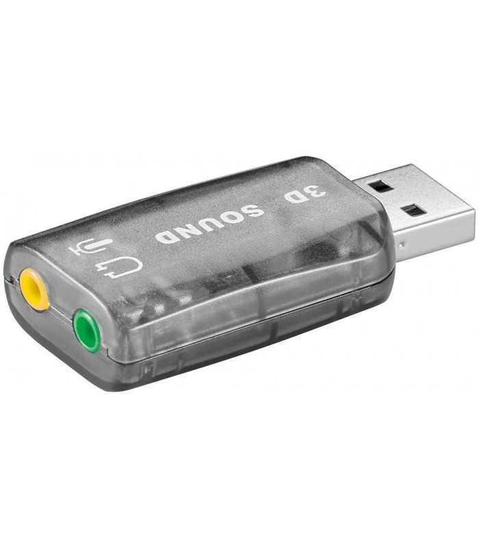 Placa sunet USB la 2 x 3.5 mm stereo Goobay