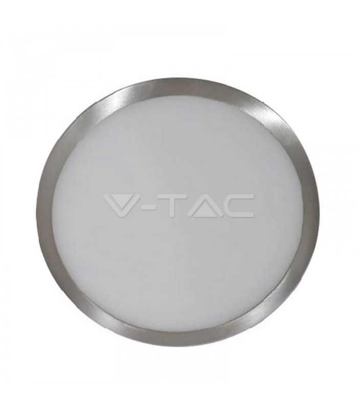 Plafoniera aplicata argintie LED 6W 420lm 3000K lumina calda V-TAC