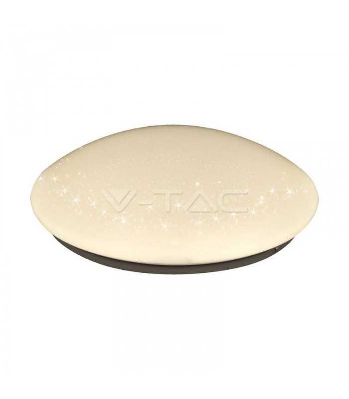 Plafoniera LED 12W 840lm DOME rotund BLING STAR COVER 6400K V-TAC