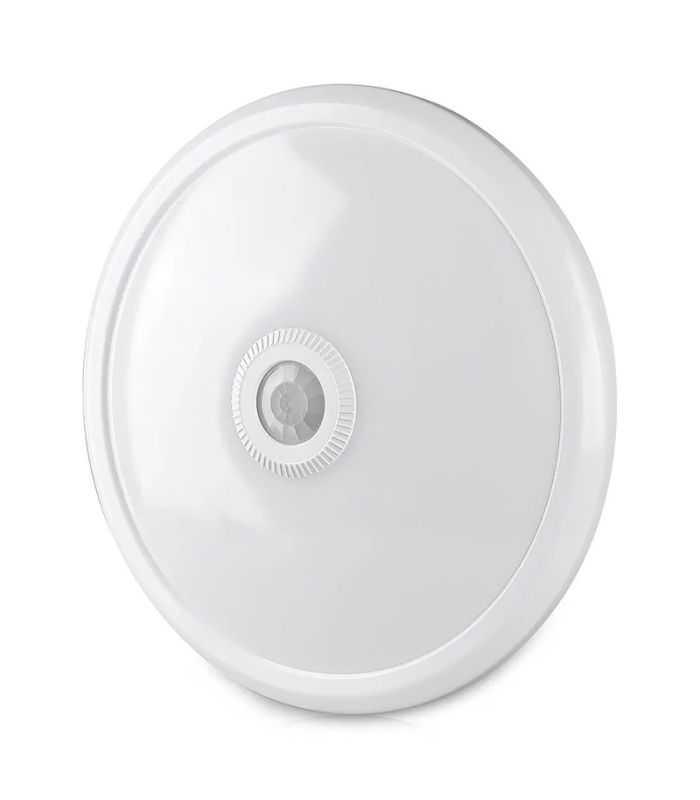 Plafoniera LED 12W 900lm IP20 cu senzor de miscare 6400K alb rece V-tac SKU-21809