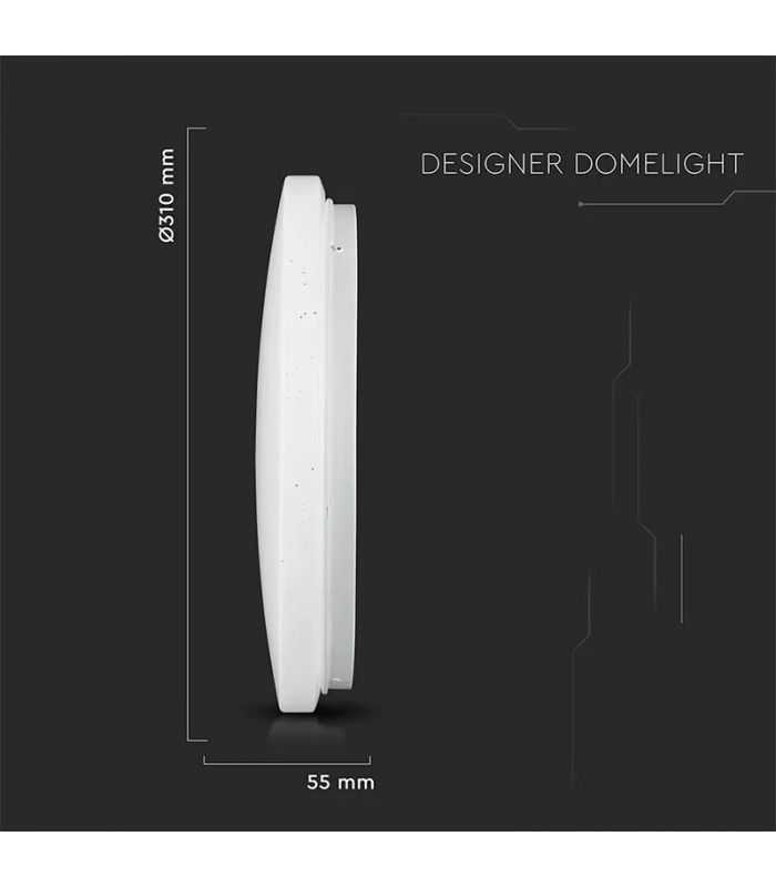 Plafoniera Led 18w 1800lm 30cm 3 In 1 Model Stelute V Tac Sku 217604