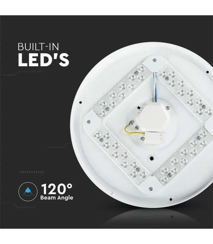 Plafoniera Led 18w 1800lm 30cm 3 In 1 Model Stelute V Tac Sku 217604