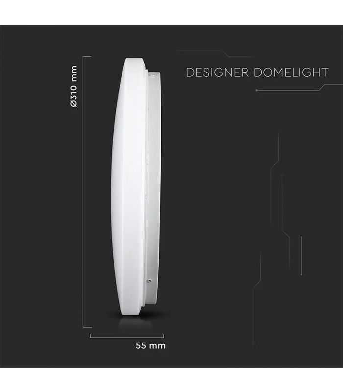 Plafoniera Led 18w 1800lm 30cm 3 In 1 V Tac Sku 217605