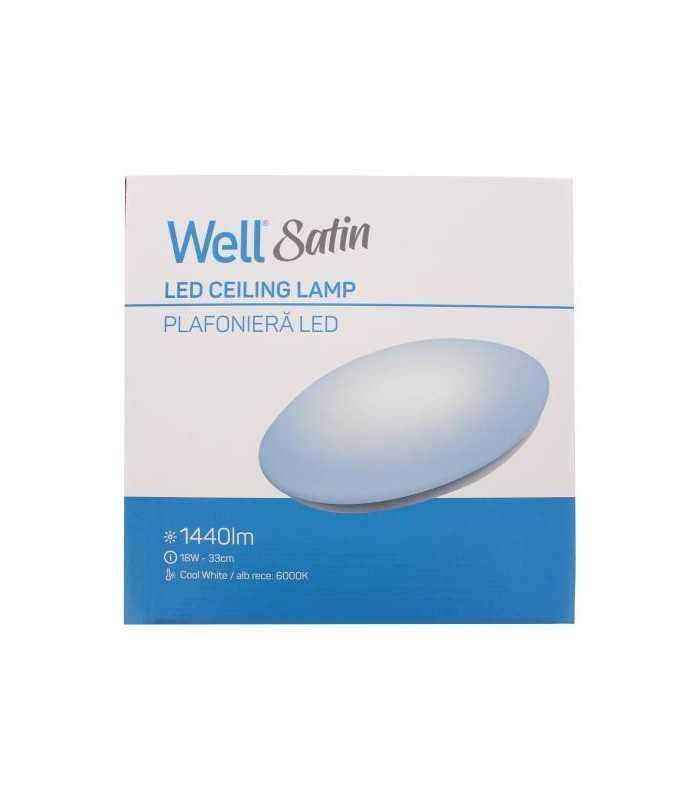 plafoniera led 18w 330mm 6000k well 3