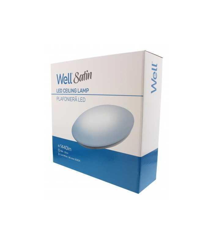 plafoniera led 18w 330mm 6000k well 4