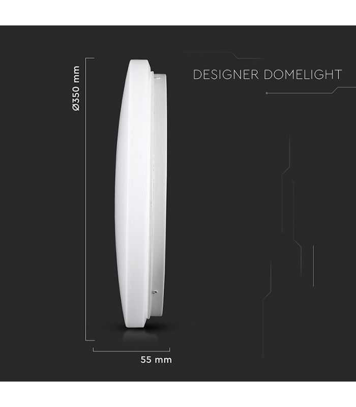 Plafoniera Led 24w 2600lm 35cm 3 In 1 V Tac Sku 217607