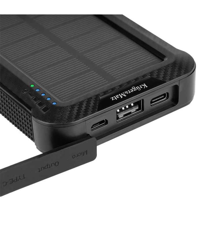 Power Bank 10000mah Li Pol Solar Qi Incarcare Wireless 5w Krugermatz Km0910