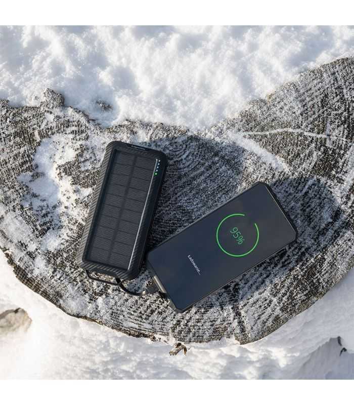 Power Bank 10000mah Li Pol Solar Qi Incarcare Wireless 5w Krugermatz Km0910