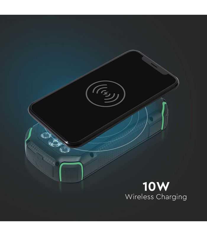 Power Bank 30000mah Wireless Cu Incarcare Solara V Tac Sku 7836