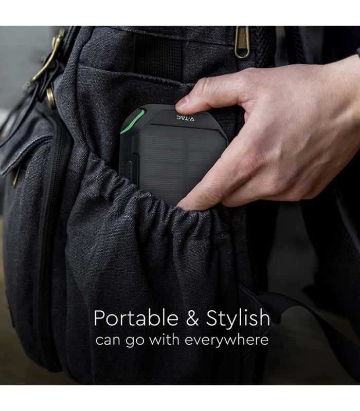 Power Bank 30000mah Wireless Cu Incarcare Solara V Tac Sku 7836