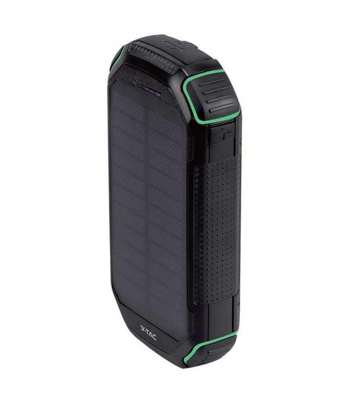POWER BANK 30000mAh Wireless cu incarcare solara V-TAC SKU-7836