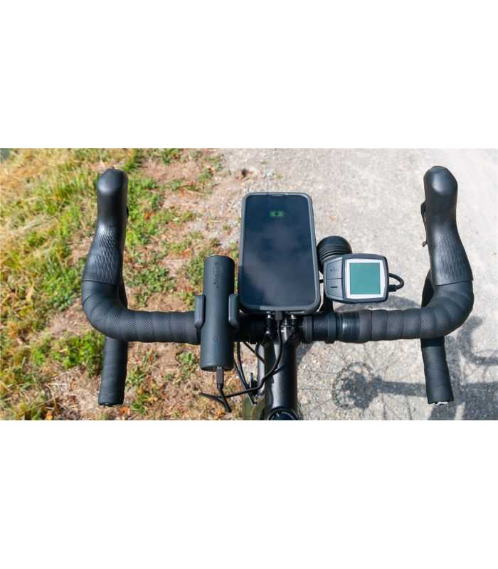 Power Bank 50 5000mah Suport Pentru Bicicleta Negru Usb A Usb Type C 3a 60656 Goobay