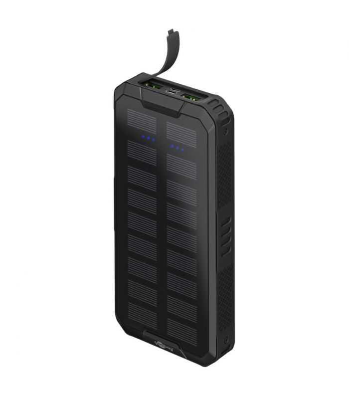 Power Bank Solar 20000mah Usb Type C Fast Charge Pd Qc30 53934 Goobay