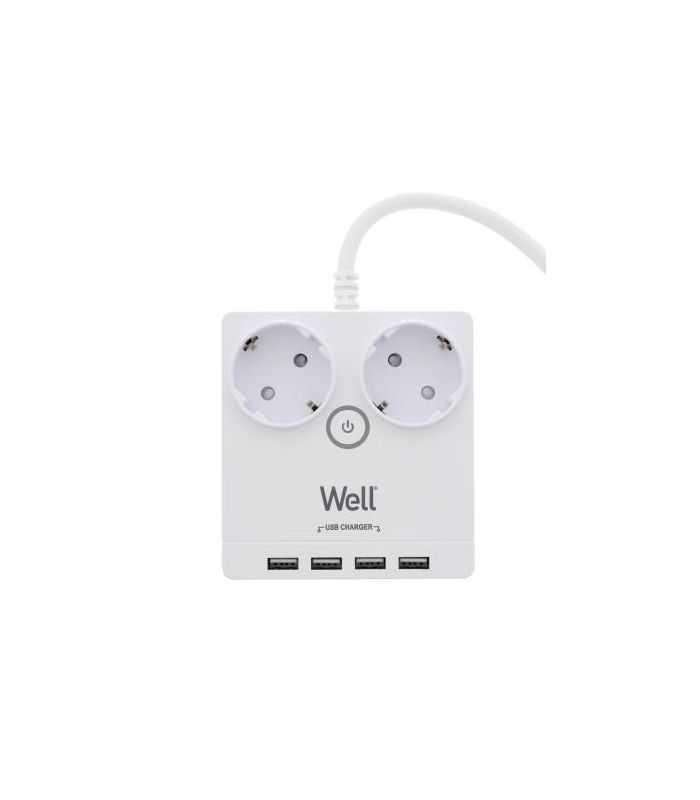 prelungitor 2 prize 3m 4x usb cu protectie 3xg15mmp well 2