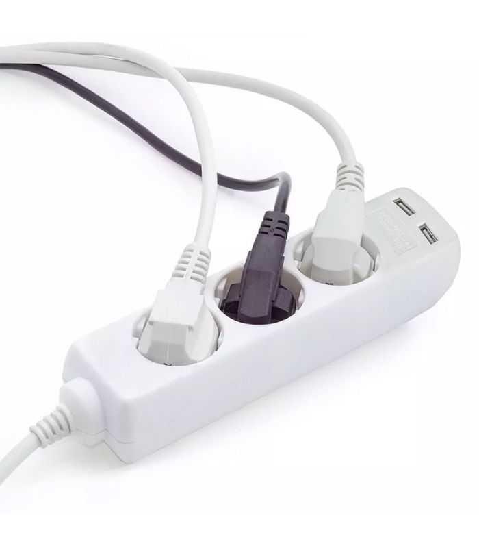 Prelungitor 3 Prize 2x Usb 15m 3g15mm2 Alb V Tac Sku 8774