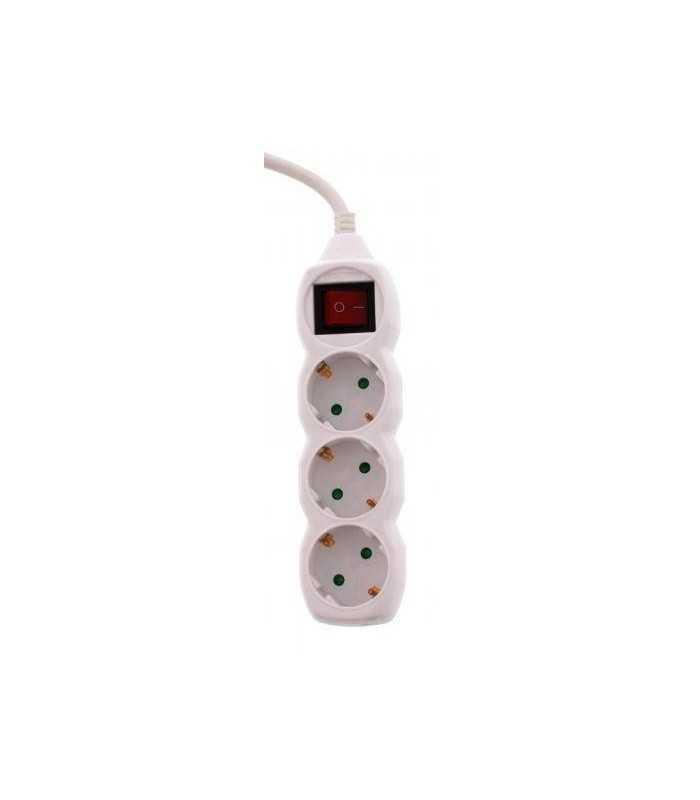 Prelungitor 3 prize 5m cu intrerupator 3xG1.5mmp Well