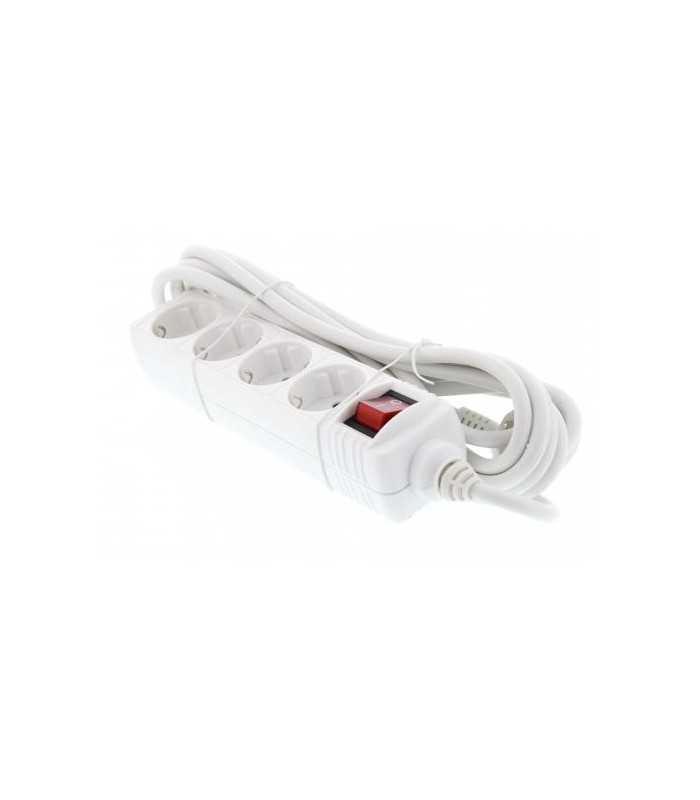 Prelungitor 4 prize 5m cu intrerupator cablu 3xG1.5mmp Well