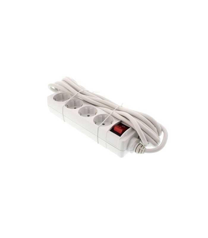 Prelungitor 4 prize 5m cu intrerupator ignifug cablu 3xG1.5mmp Well