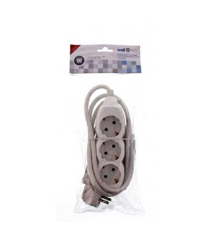 prelungitor electric 3 prize 15m 3xg15mmp 3500w 16a alb well 6