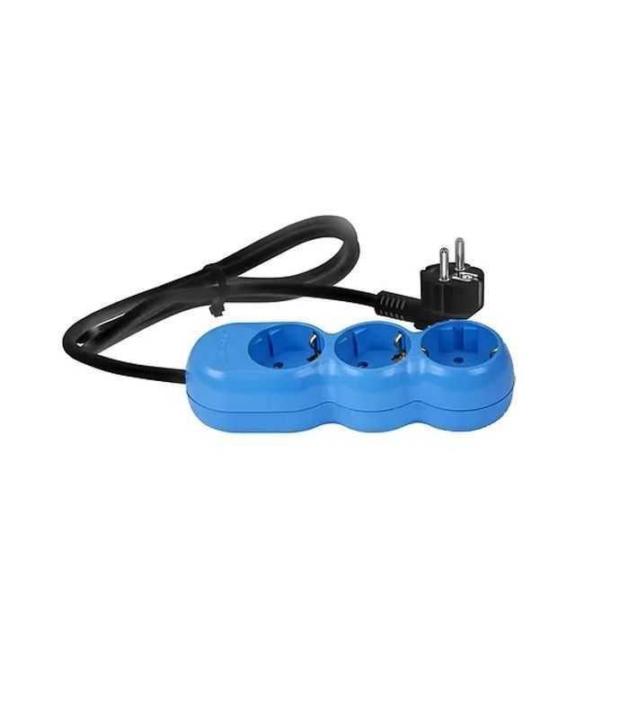 Prelungitor electric 3G1.5 albastru 3 prize 1.5m AS3015N11 Wconn