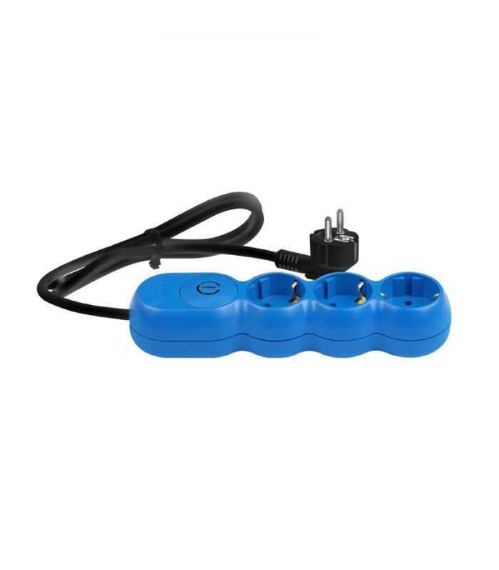 Prelungitor electric 3G1.5 albastru 3 prize 5m cu intrerupator AS3115N05 Wconn