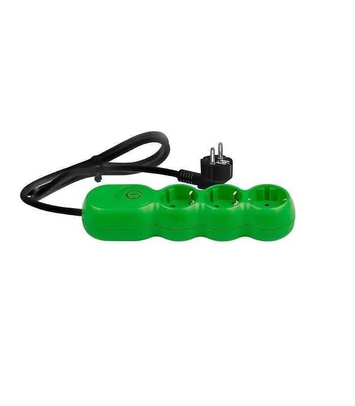 Prelungitor electric 3G1.5 verde 3 prize 5m cu intrerupator VD3115N05 Wconn