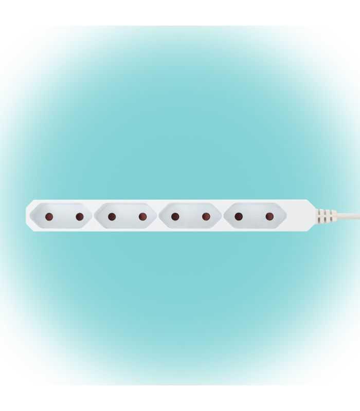 Prelungitor electric Euro 4 prize 5m 2300W alb Home NV 4E-5/WH