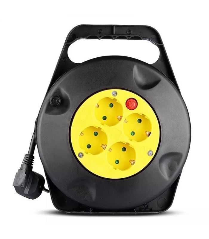 Prelungitor ROLA 4 prize 10m 3G1.5mm2 V-TAC SKU-8781