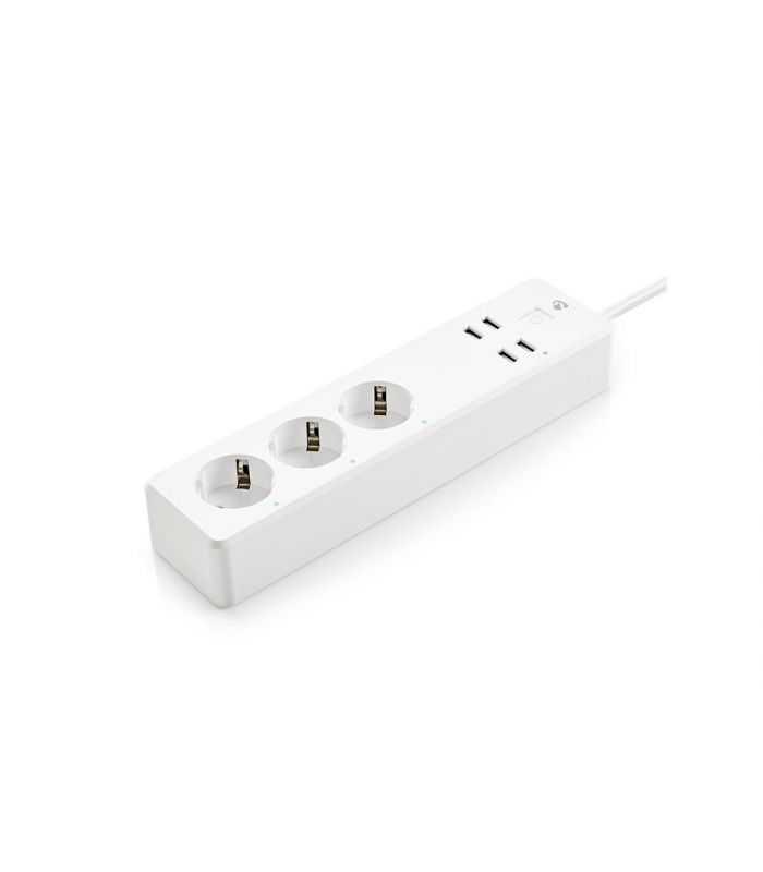 Prelungitor Smart Wifi 3 Prize Schuko 4x Usb 18m 3680w 16a Nedis