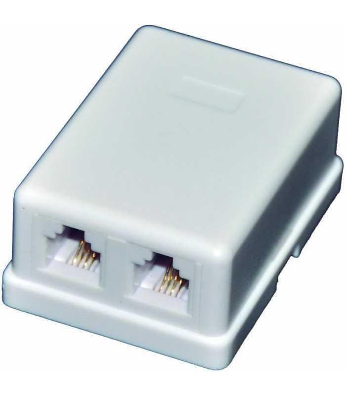 priza 2x rj11 telefon 6p4c dubla cabletech 1