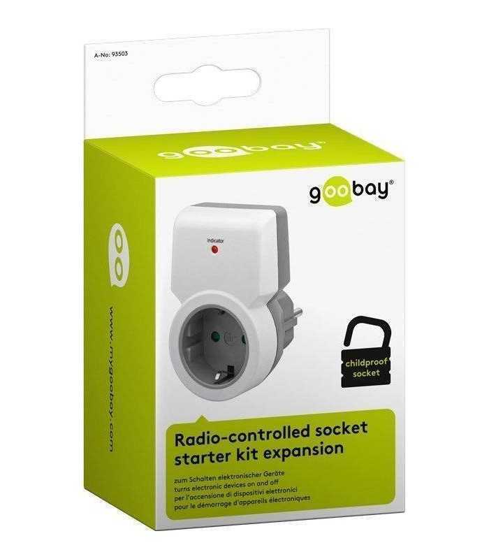 priza controlabila prin telecomanda 1100w 30m fara telecomanda goobay 2