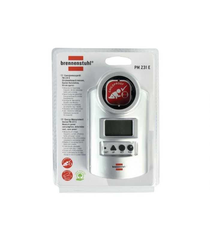Priza Cu Masurarea Energiei Consumate 16a 3600w Brennenstuhl Pm231