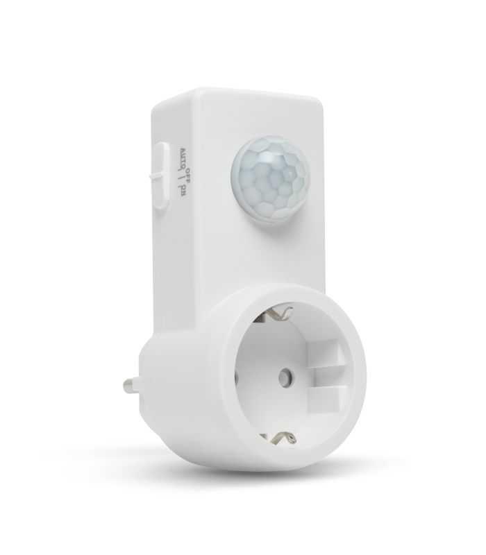 Priza cu senzor de miscare 120 10m 1200W IP20 alb Delight 18697