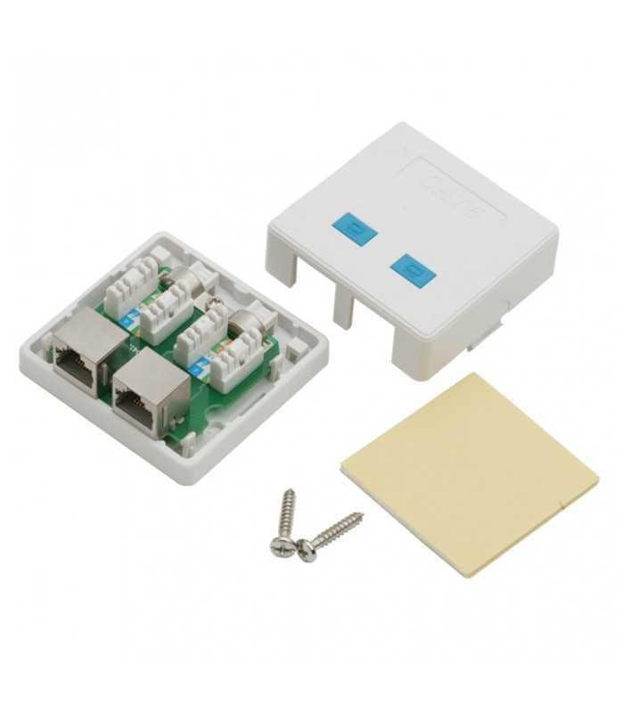 priza dubla de perete 8p8c ftp cat5 2x rj45 1
