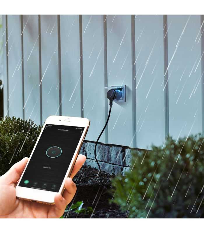 Priza Inteligenta Pentru Exterior Wi Fi Ipx4 Amazon Alexa Google Home Siri Ifttt Delight