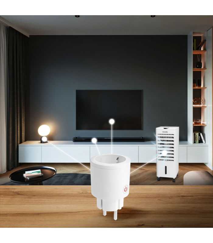 Priza Inteligenta Wifi Cu Contor De Consum Compatibila Amazon Alexa Google Home Siri Ifttt Delight 55359b