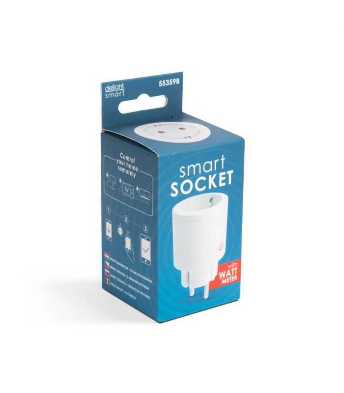 Priza Inteligenta Wifi Cu Contor De Consum Compatibila Amazon Alexa Google Home Siri Ifttt Delight 55359b