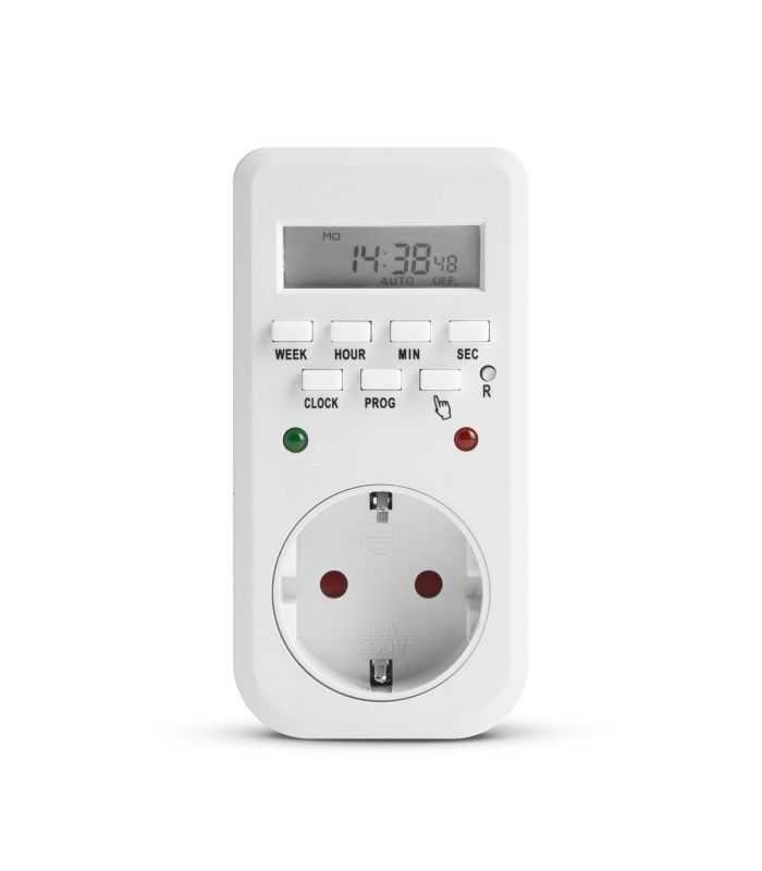 Priza programabila cu ceas comutator digital LED indicator 250V 16A 3680W delight 20298B