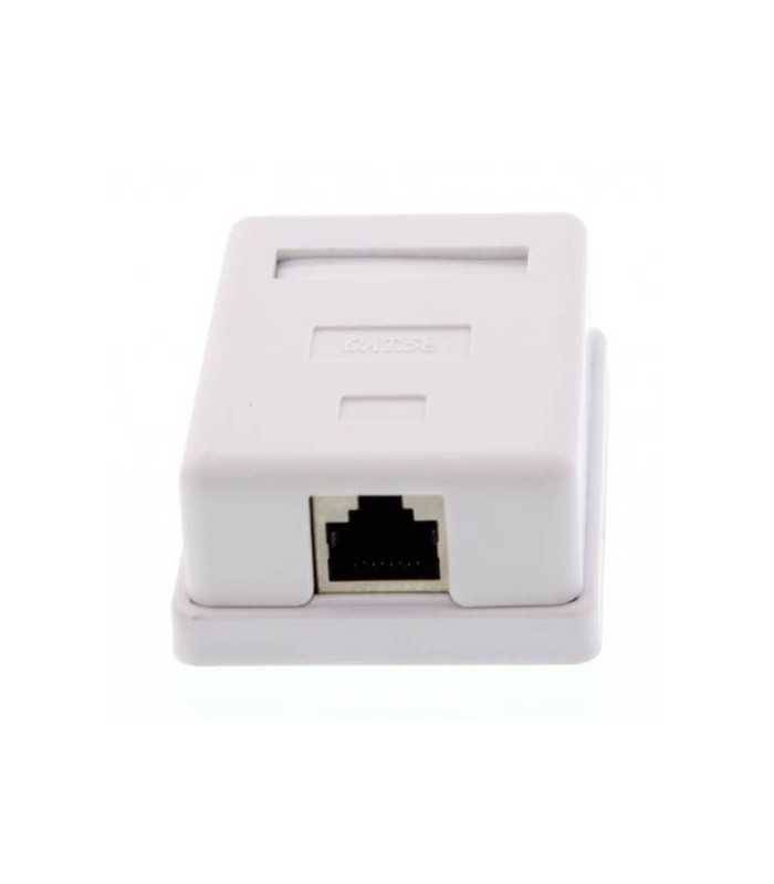 priza simpla ftp cat5 rj45 ecranat pe tencuiala well 1