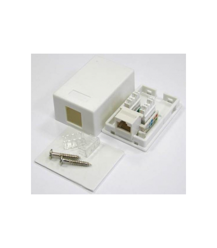 Priza simpla UTP cat5 RJ45 neecranat pe tencuiala Well