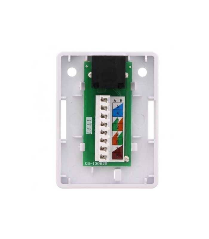 priza simpla utp cat6 rj45 neecranat pe tencuiala well 1